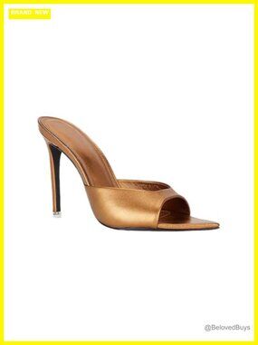 FIFILAPIN Women's Open Toe Stiletto Mule Sandals Pointed Toe Backless High Heel